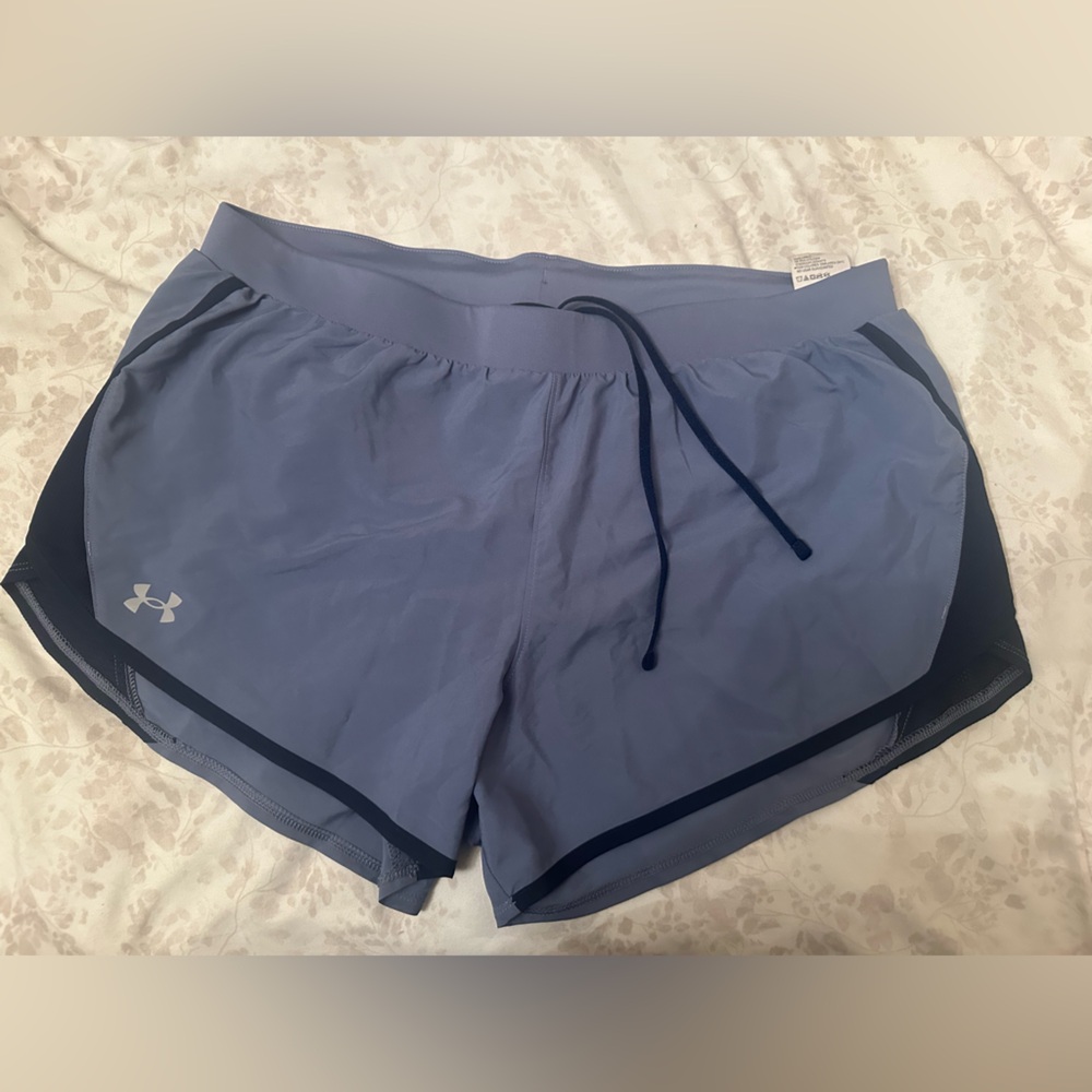 Under Armour Black and Blue Athletic Shorts